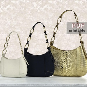 PDF Pattern for Crossbody Bag – 3 Sizes, Printable Sewing Template