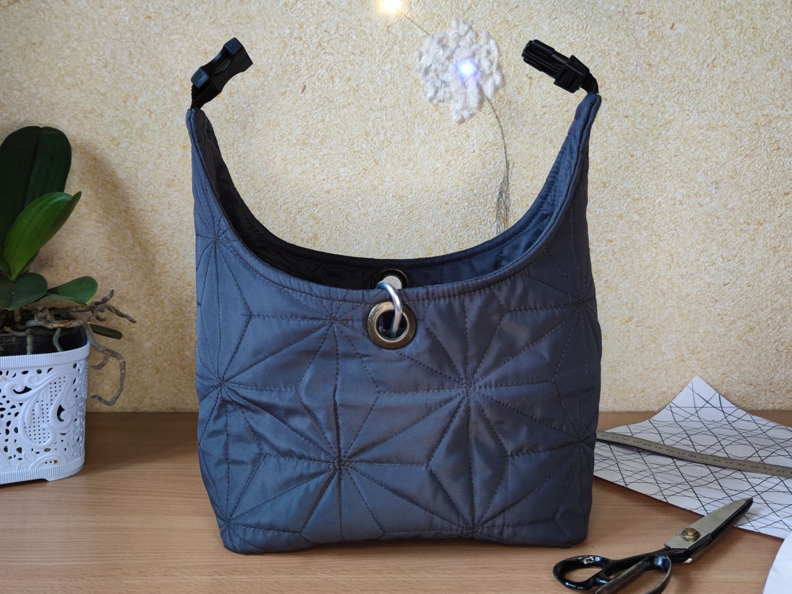 Quilted Hobo Bag Pdf Pattern Tutorial Etsy