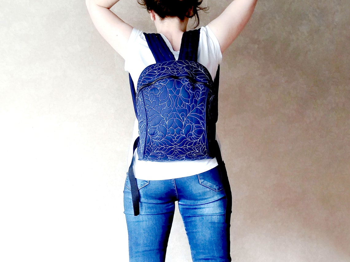 DIY Quilted Zipper Backpack PDF Pattern Backpack Tutorial Loly Backpack
