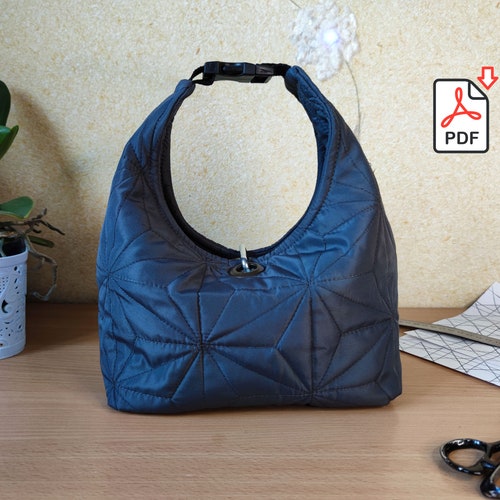 Quilted Hobo Bag Pdf Pattern Tutorial Etsy