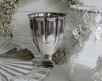 Silver-plated holder for pastry forks