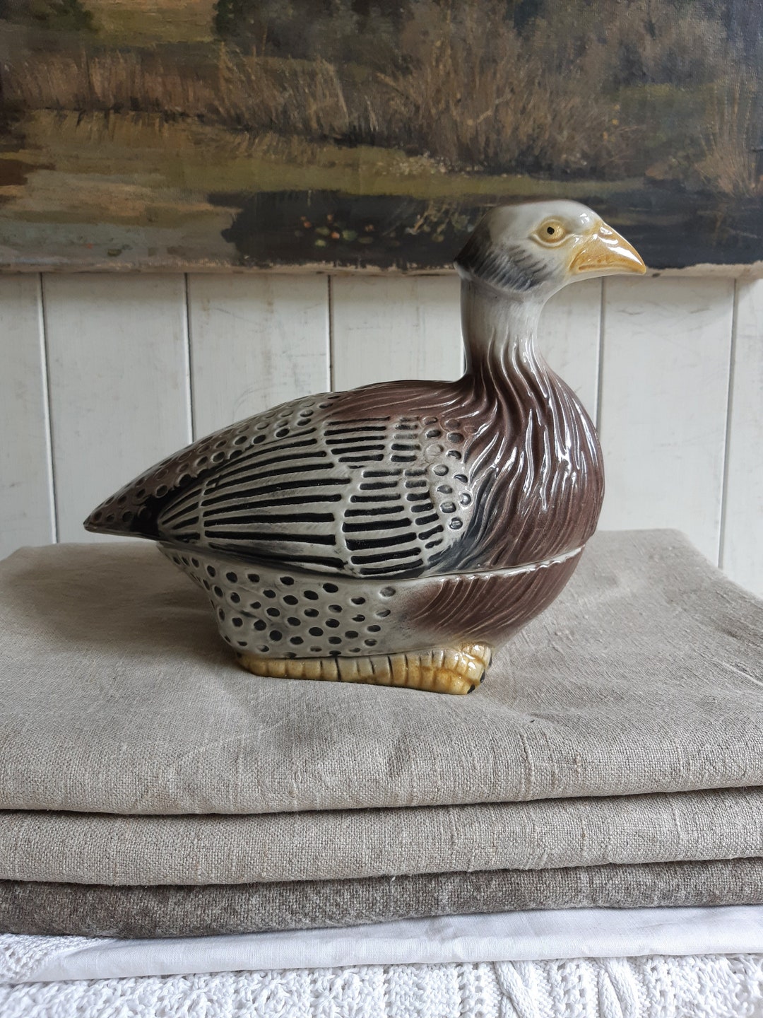 Zeer Zeldzame Terrine/ Paté Schaal Van Michel Caugant De Etsy