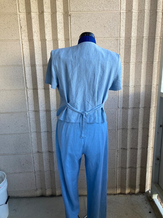 80's 90's Cotton Pantsuit - image 6