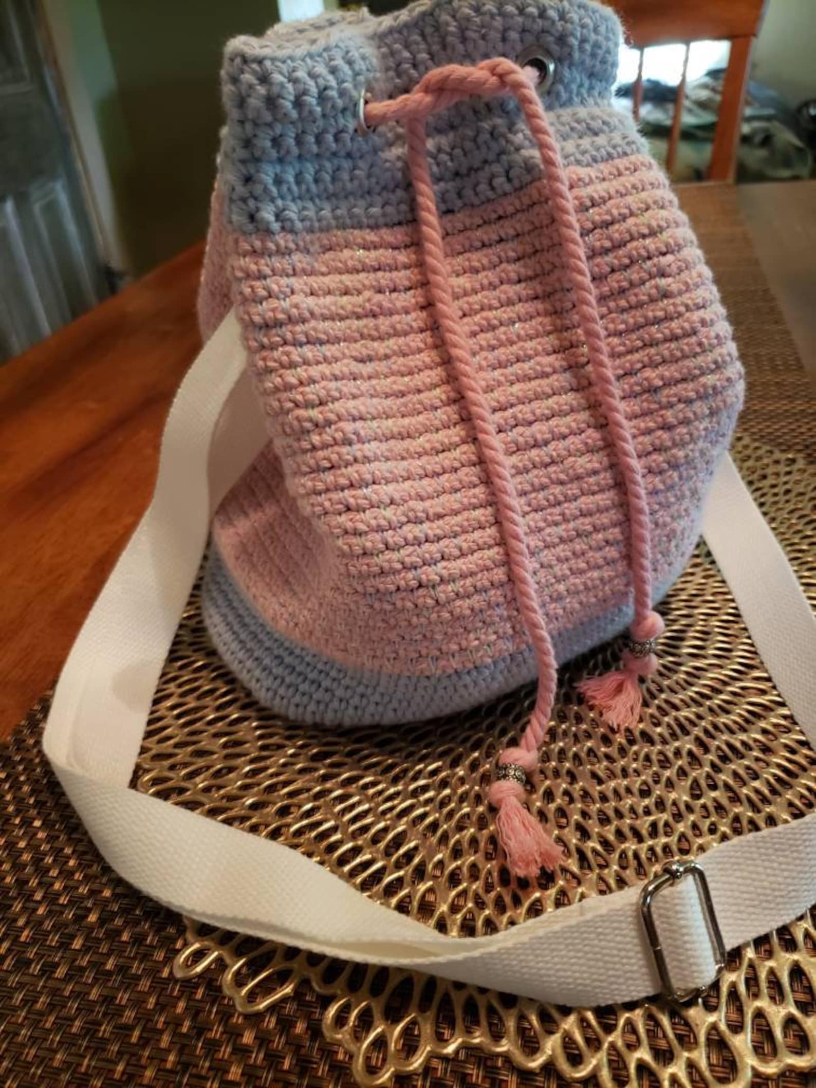 Crochet Bucket Bag Etsy
