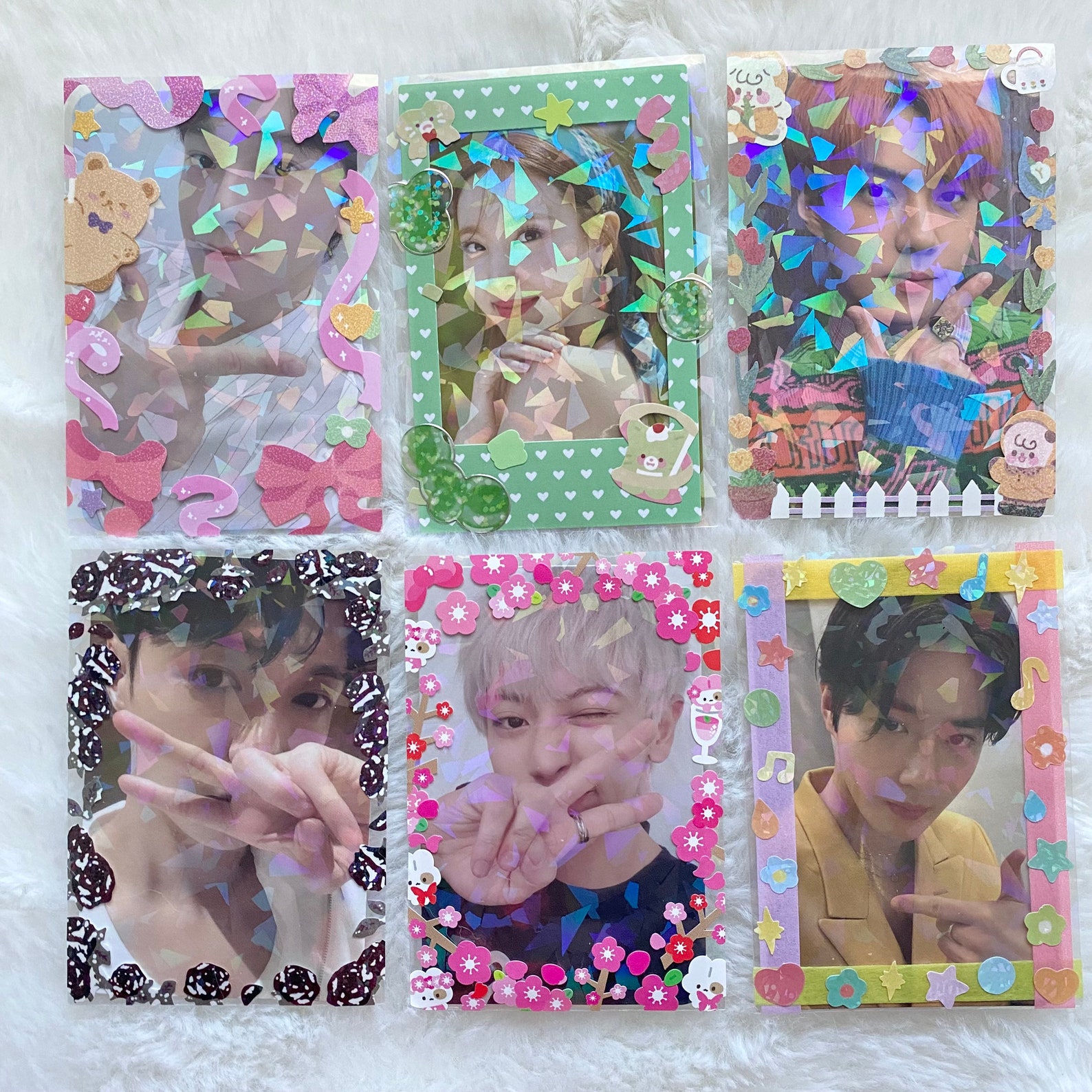 Holo Penny Sleeve Deco Kpop photocards Polaroids sticker Etsy