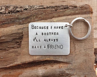 Brother Gift Christmas Day Keychain Keyring Motivation Keychain Birthday My love Gift Anniversary Boyfriend Girlfriend Gift For Him Her