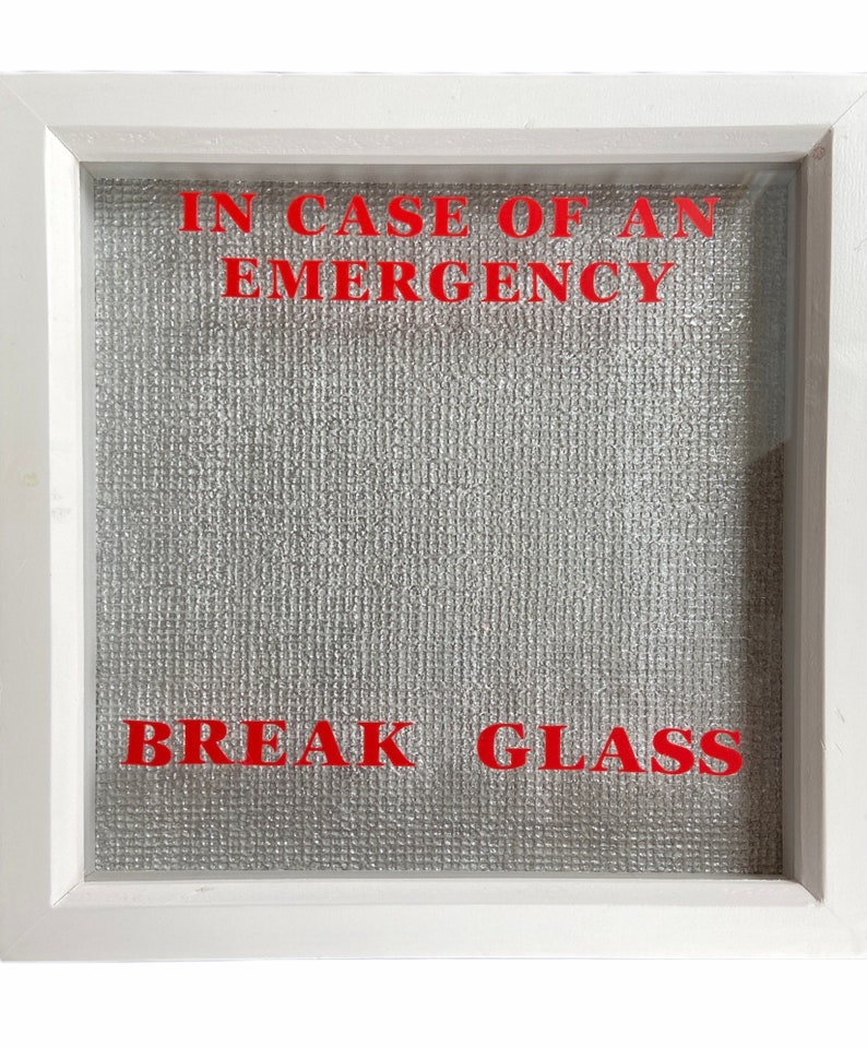 In Case of Emergency Break Glass Box Frame. Novelty Gift Etsy UK