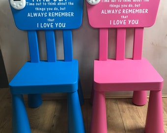 Time out Chair, Behaviour Support, Time out chair with timer, Time out seat with or without timer, Pink, blue or white chair