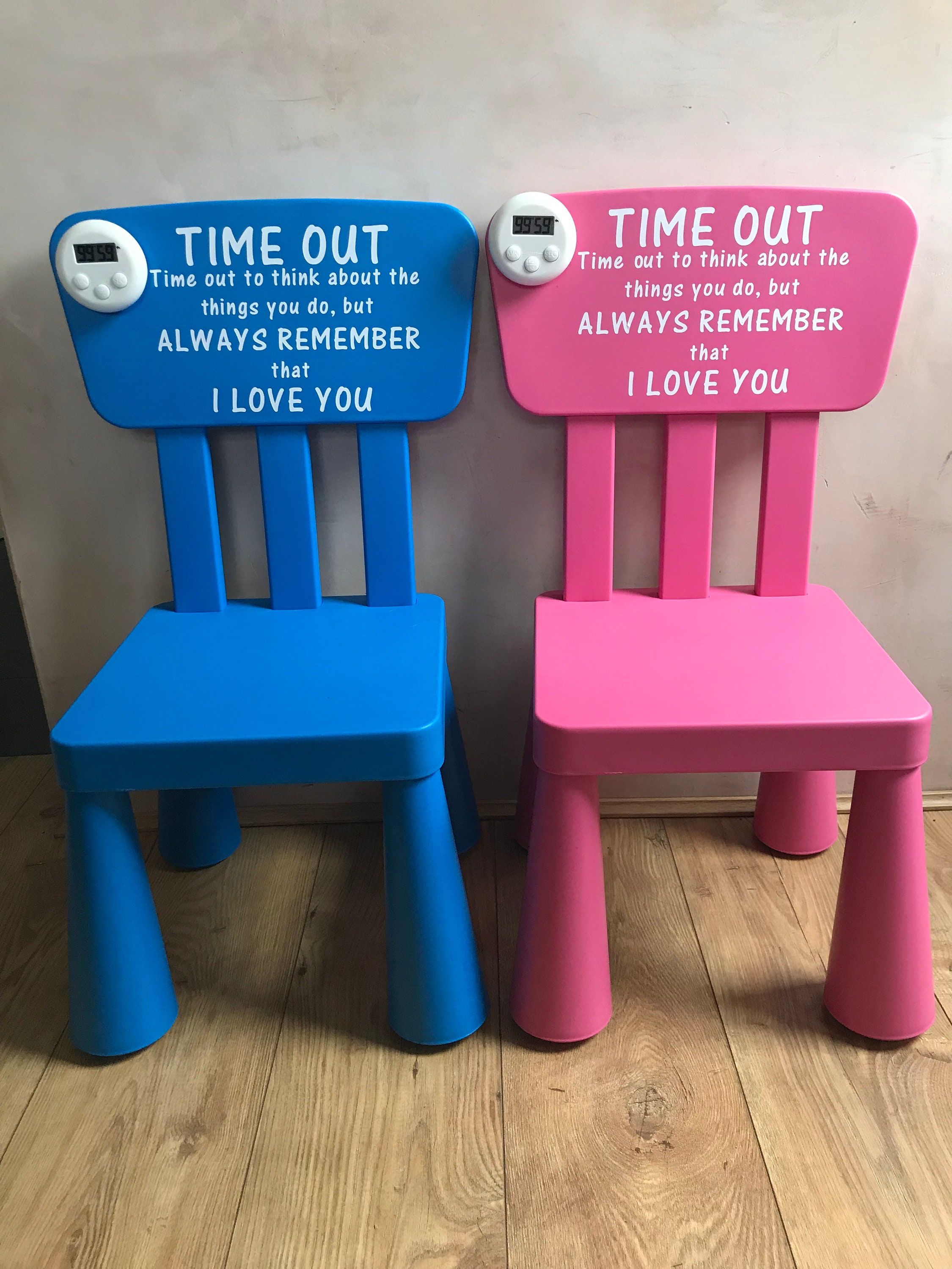 Time out Chair Behaviour Support Time out chair with timer Time out seat with or without timer Pink blue or white chair