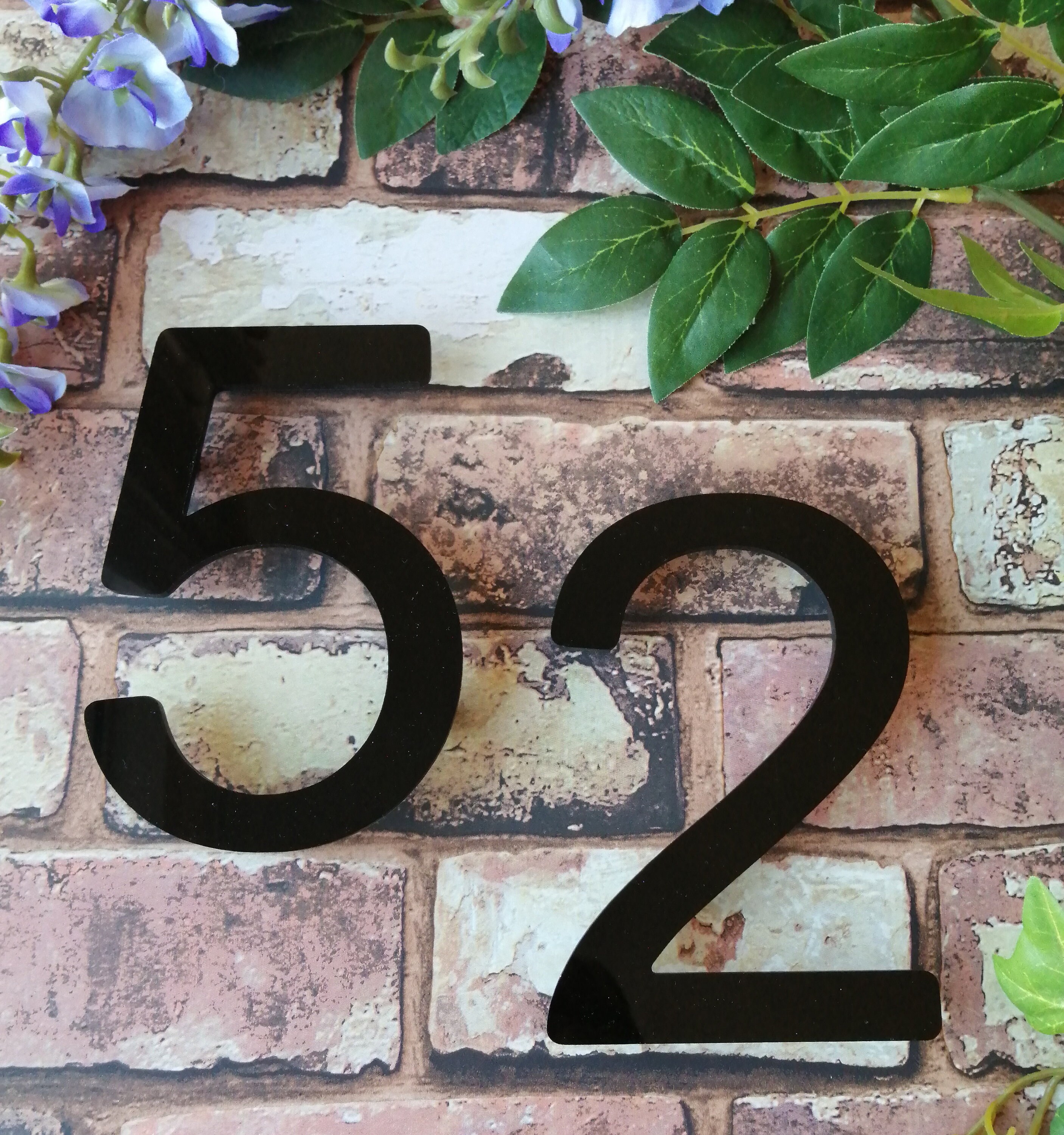 Modern Acrylic House Number Numbers Floating Digits Easy to Etsy