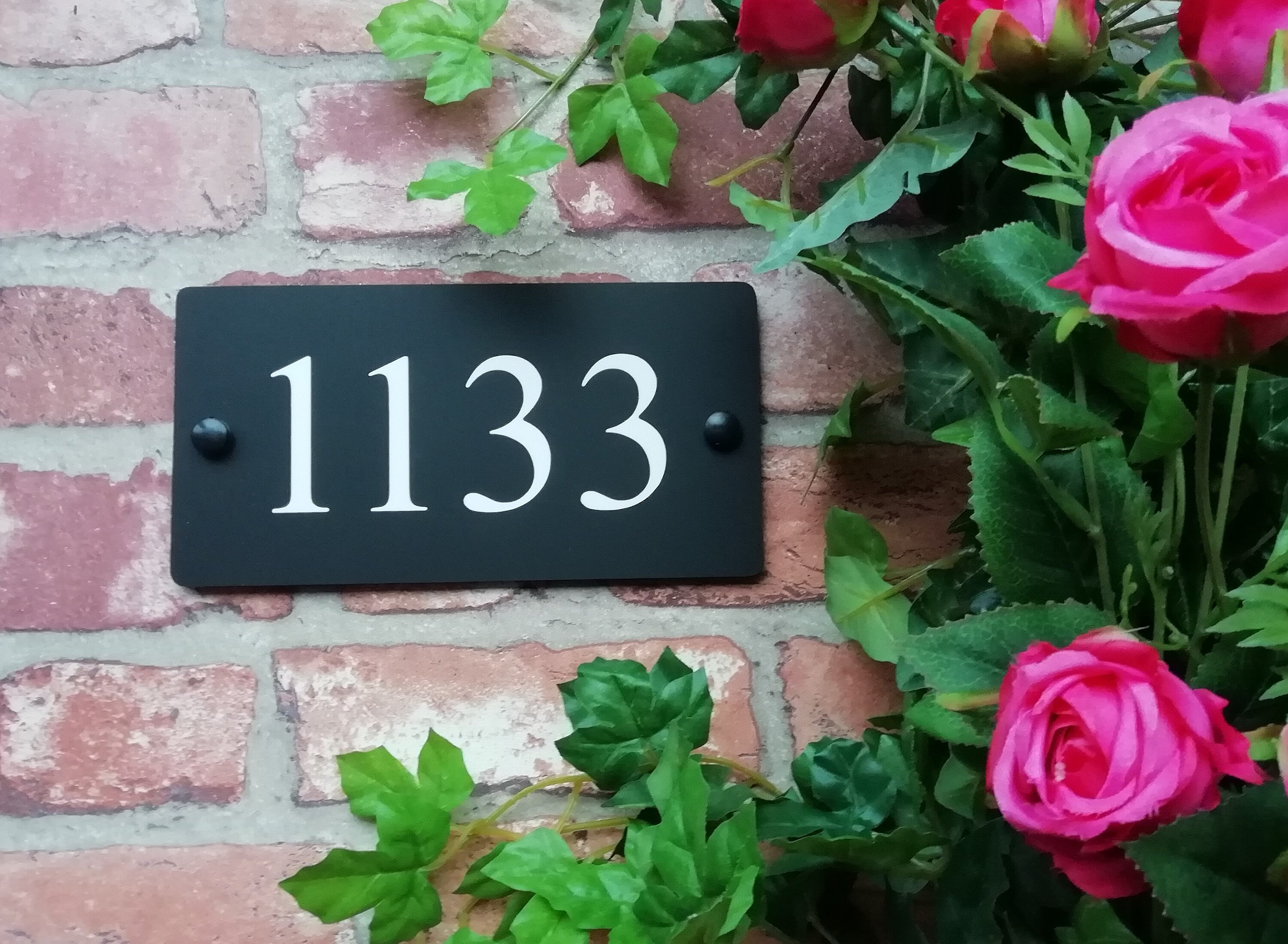 Modern Acrylic House Number Numbers Sign Inlaid Digits Etsy UK