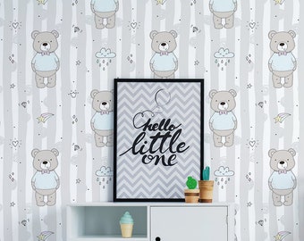 Teddy Bear Wallpaper Etsy
