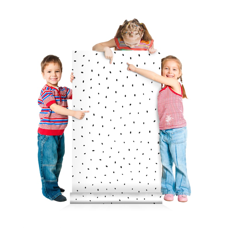 self adhesive wall mural minimalistic pattern nursery wallpaper temporary wallpaper# Abstract wallpaper kids room peel and stick mural
