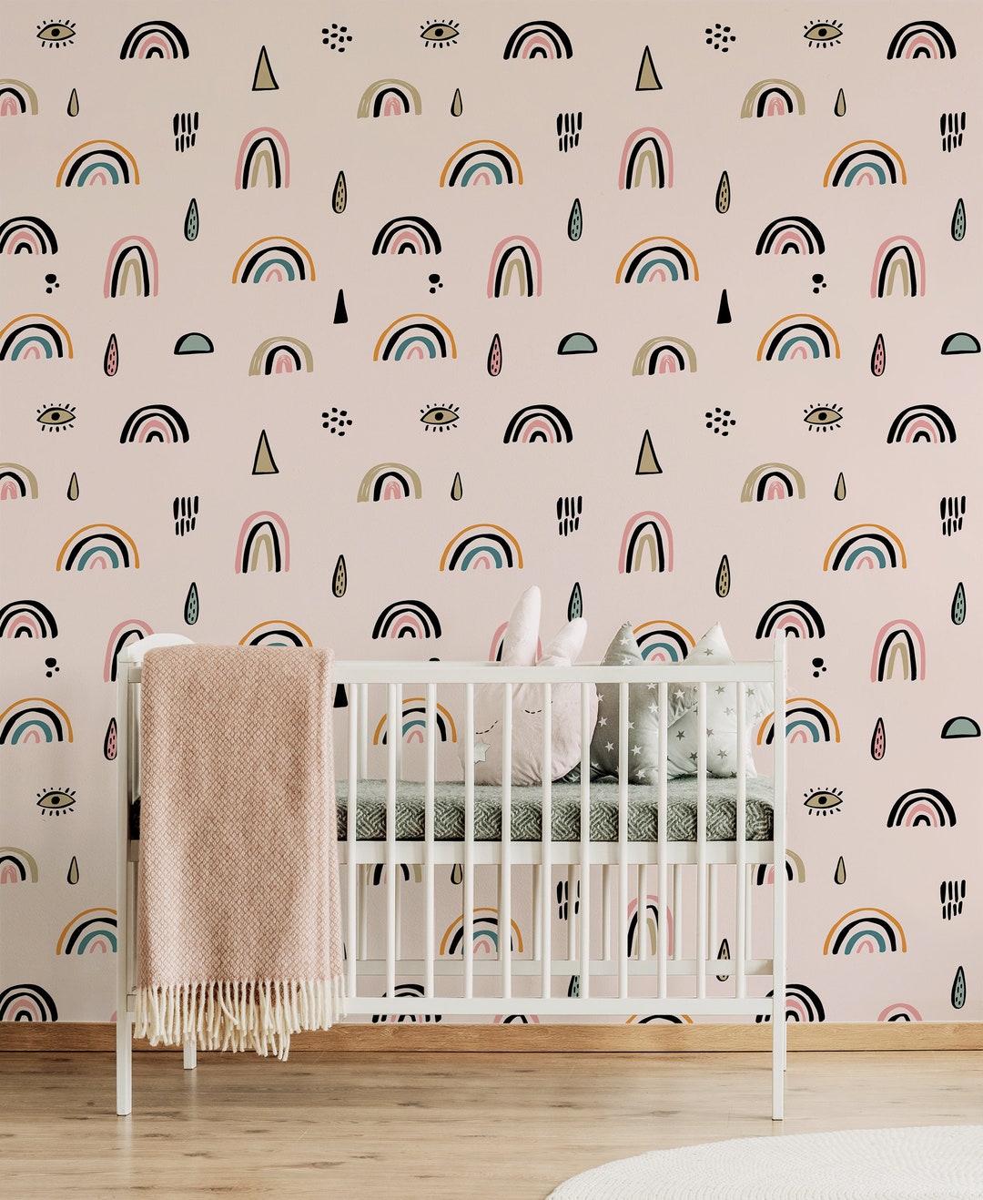 Removable Wallpaper for Kids Room, Peel and Stick Wall Mural With ...