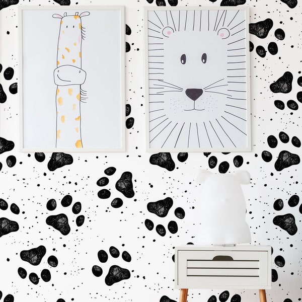 Animal Print Removable Wallpaper Etsy