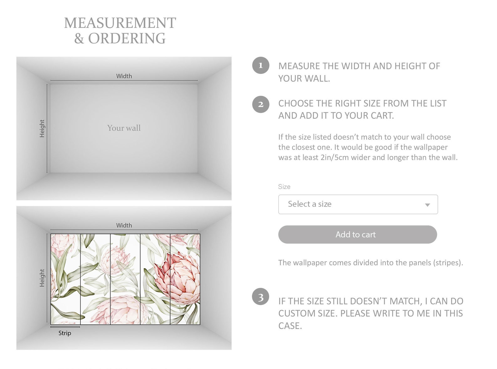 Flamingo Wallpaper for Nursery Peel and Stick Wall Mural Etsy