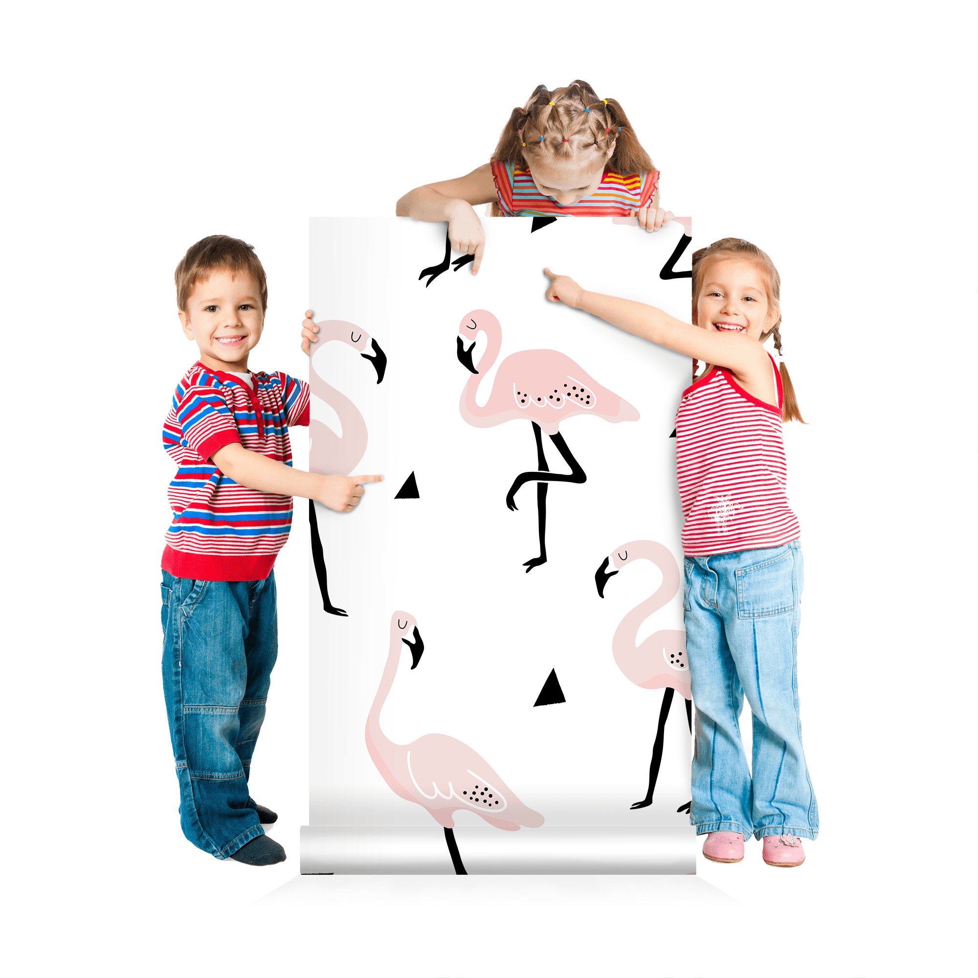 Flamingo Wallpaper for Nursery Peel and Stick Wall Mural Etsy