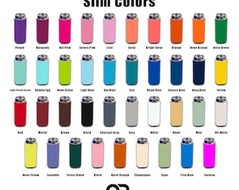 50 Pack Slim Can Sleeves Skinny Blank Neoprene Beer Coolers, Compatible with 12 oz Slim Cans - Free Shipping