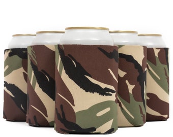 US ARMY STAR USA CAN Bottle KOOZIE COOLER Wrap Insulator Sleeve Jacket Holder 