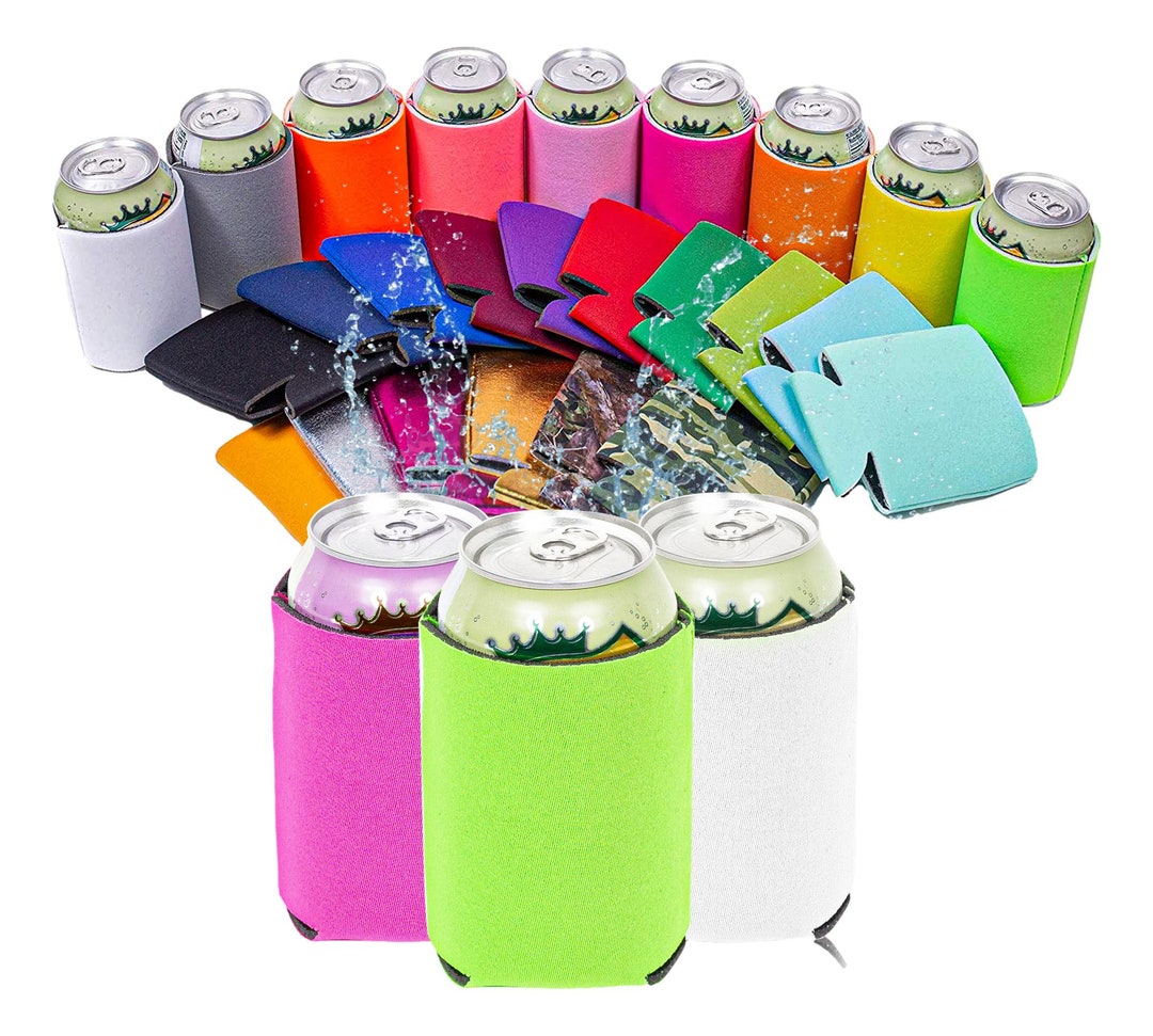 KOOZIE 25 Pack Blank Beer Can Coolers - Bulk Insulated Drink Holders for  Cans, Bottles, DIY Personalized Gifts for Events, Bachelorette Parties