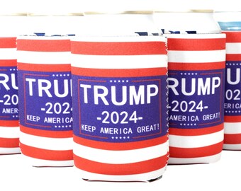 Details about / 10 PC BULK Trump 2020 Beer koozie can cooler huggie beverage coozie RED MAGA
