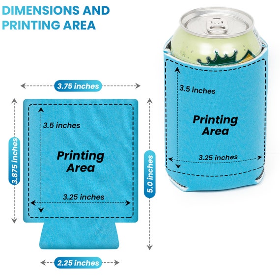 QualityPerfection Can Cooler Sleeve (Set of 2) Neoprene 12 Oz Collapsible  Cooler Can Cover, Insulated Cans Coolies, 4mm Thick Beer Cover & Soda Can