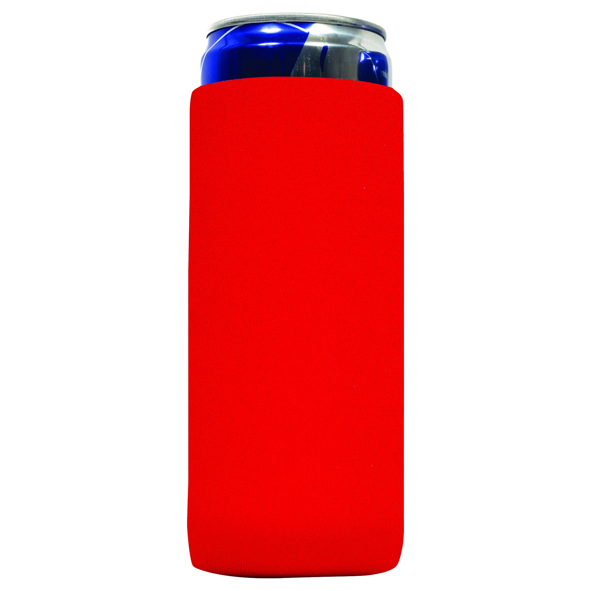 QualityPerfection 6 Navy Blue Slim Can Cooler Sleeves, Beer/Energy