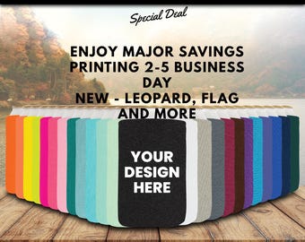 Personalized Neoprene Can Cooler 4mm Sleeves 12oz Regular Size Full Color fast Custom Recreate Any Design Logo Beer Print Both Side No Fee