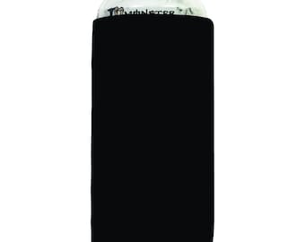Black 16 oz Beer Blank Can Cooler Sleeves - Neoprene Collapsible 16 oz Tallboy Can Holder Party Drink - 1 Coolies Sleeve 4mm Thickness