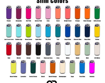 Slim Can Cooler Sleeves, Premium 4mm Neoprene Drink Beer Coolers, 12 oz Beverage Skinny Can Holder (QP46)