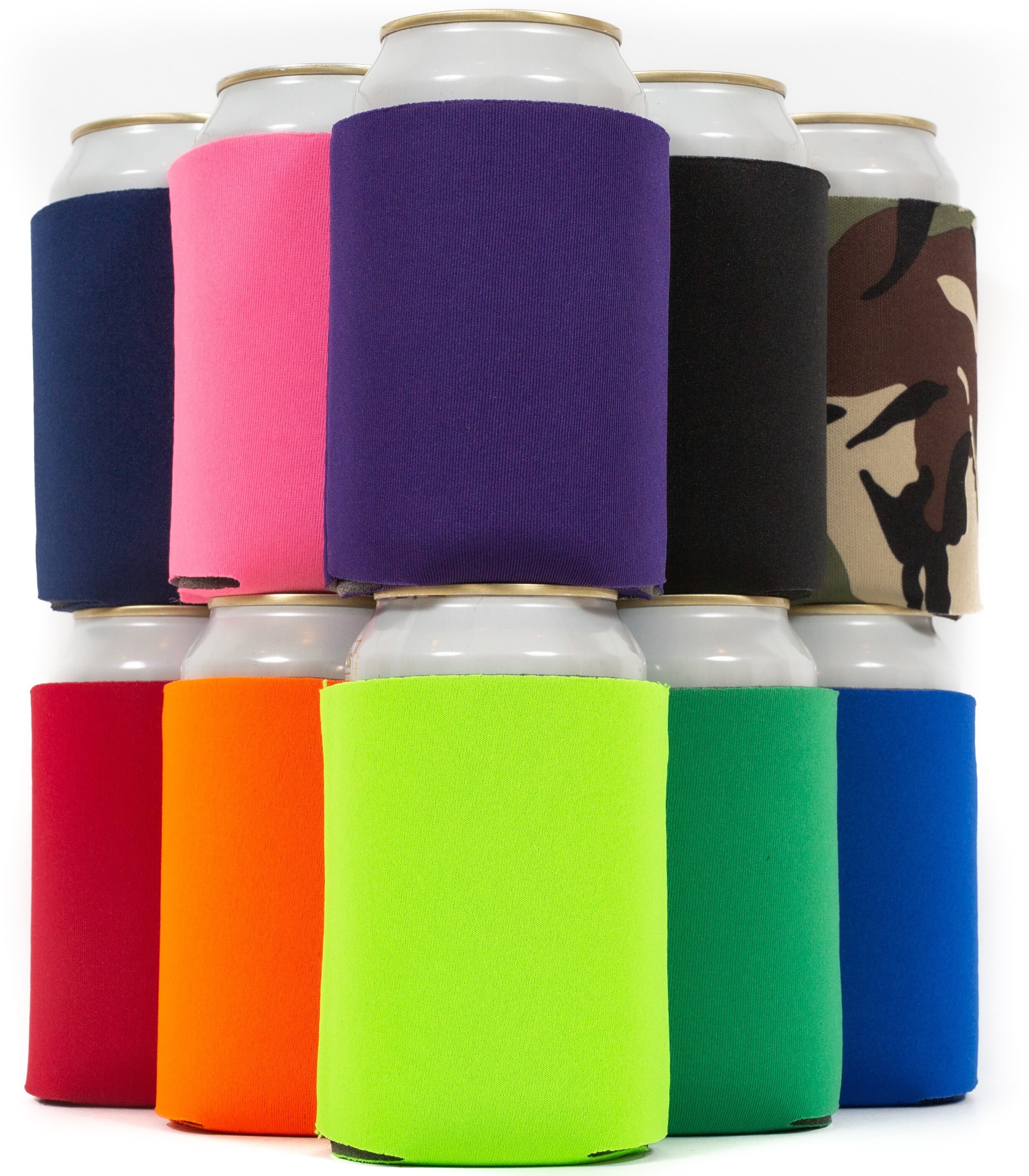  Slim Can Cooler Sleeves (5-Pack) Insulated Neoprene