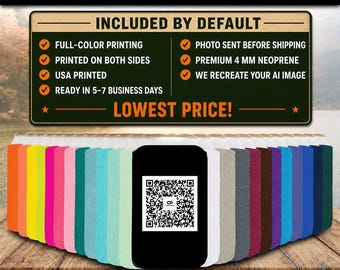 Personalized Full Color 4mm Neoprene Can Coolers: Recreate Custom Designs, Print Both Side No Fee