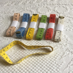 Vintage cm Measuring Tape. Dean Centimeter Fiberglass Measuring Tape. Made in England. Marked 100 cm measurement. Choose Your Color.