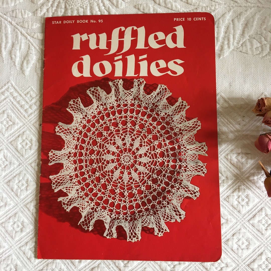 Vintage 1952 Ruffled Doilies, Star Doily Book No. 95. the American ...