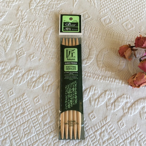 Clover 7 Size 10 1/2 Knitting Needles of Takumi Bamboo 