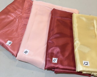 Colorful, Drapey Polyester Fabric for Backdrop Stage Design or Other Sewing and Crafting Needs. Great for Dance Studios. Light Weight Shiny.