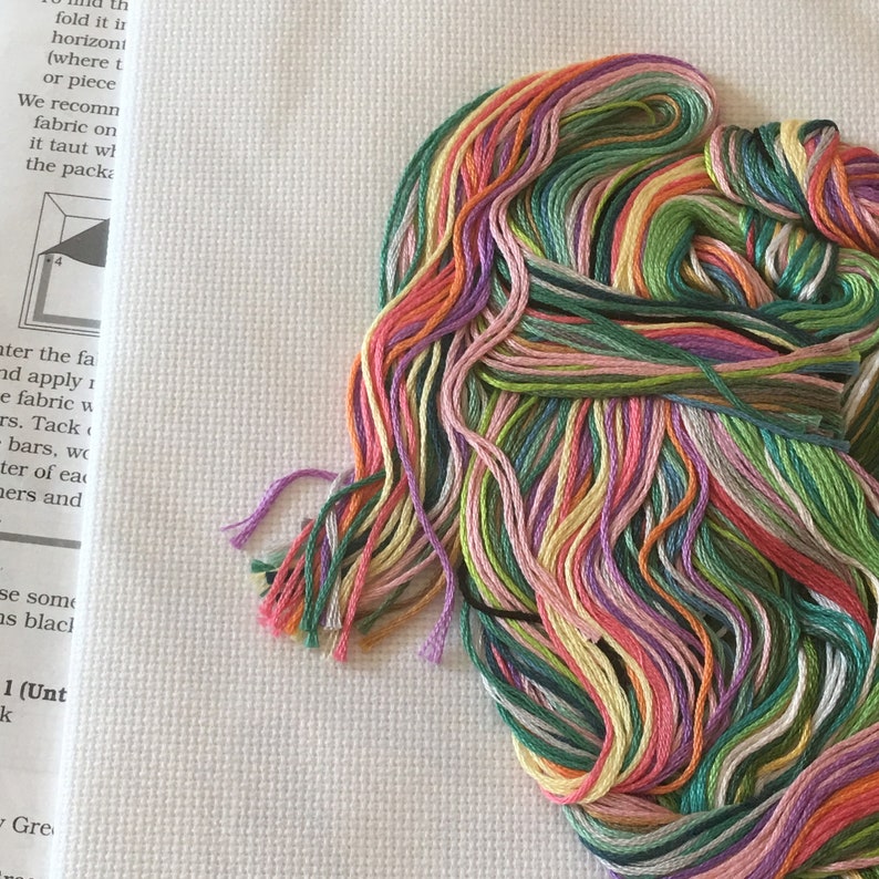 7 Breeds of Hummingbirds on This Stitchery Cross Stitch Kit of The Hummingbird Society From Sunset #13589 Color Accented Chart.