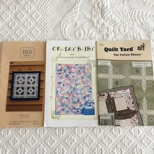Millennium Quilt or Patches and Rails by or Precious Gems Choose From 4 Quilt Pattern Designs or Earth to Heaven by Duck Soup.