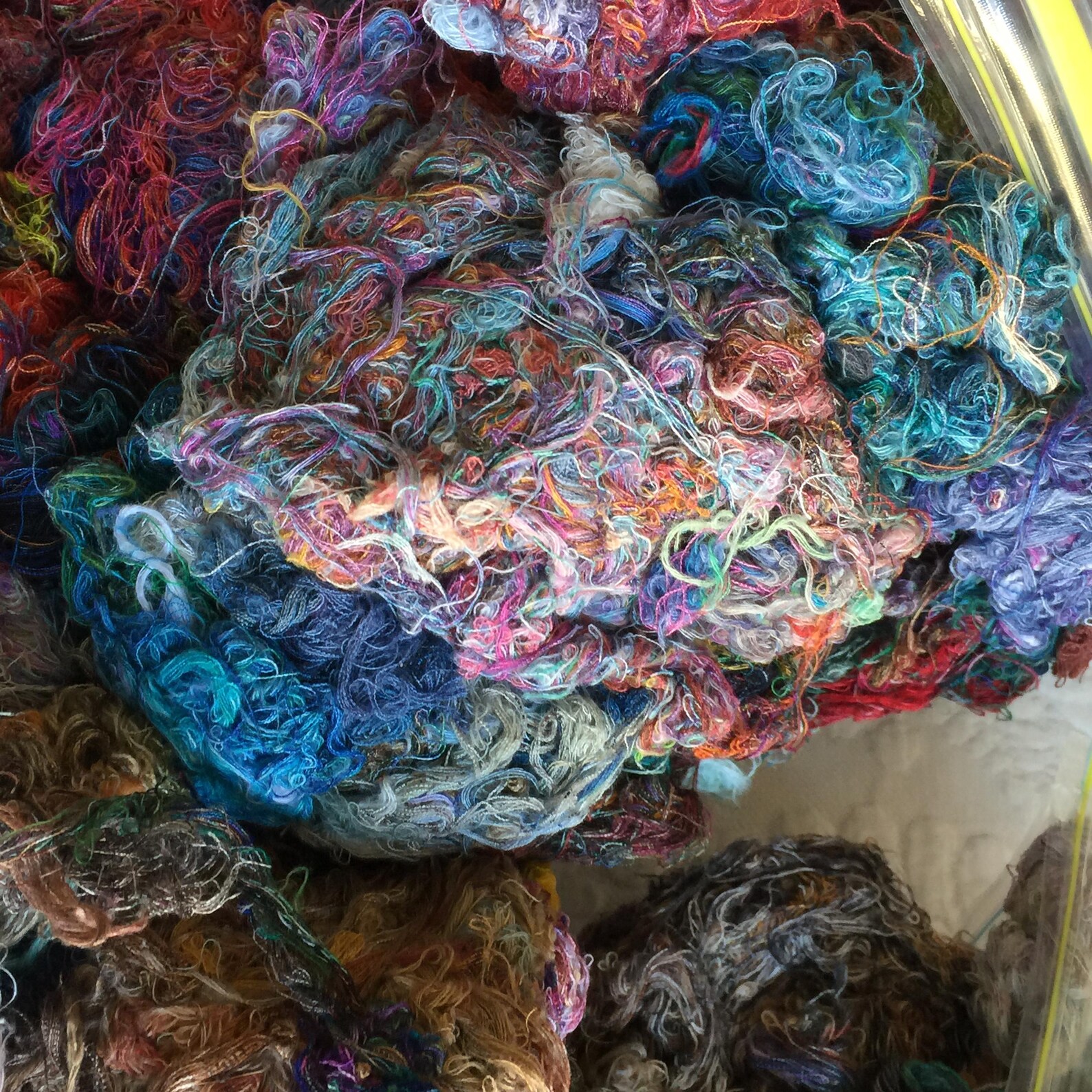 Vintage Collection of Threads Pulled From Fabric Edges When Fabric Was ...