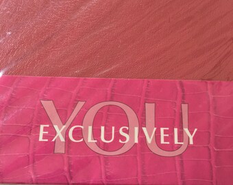 Vintage Faux Leather Sheet: Scarlet or Hot Pink, 8.5" x 11" Crafting Material.