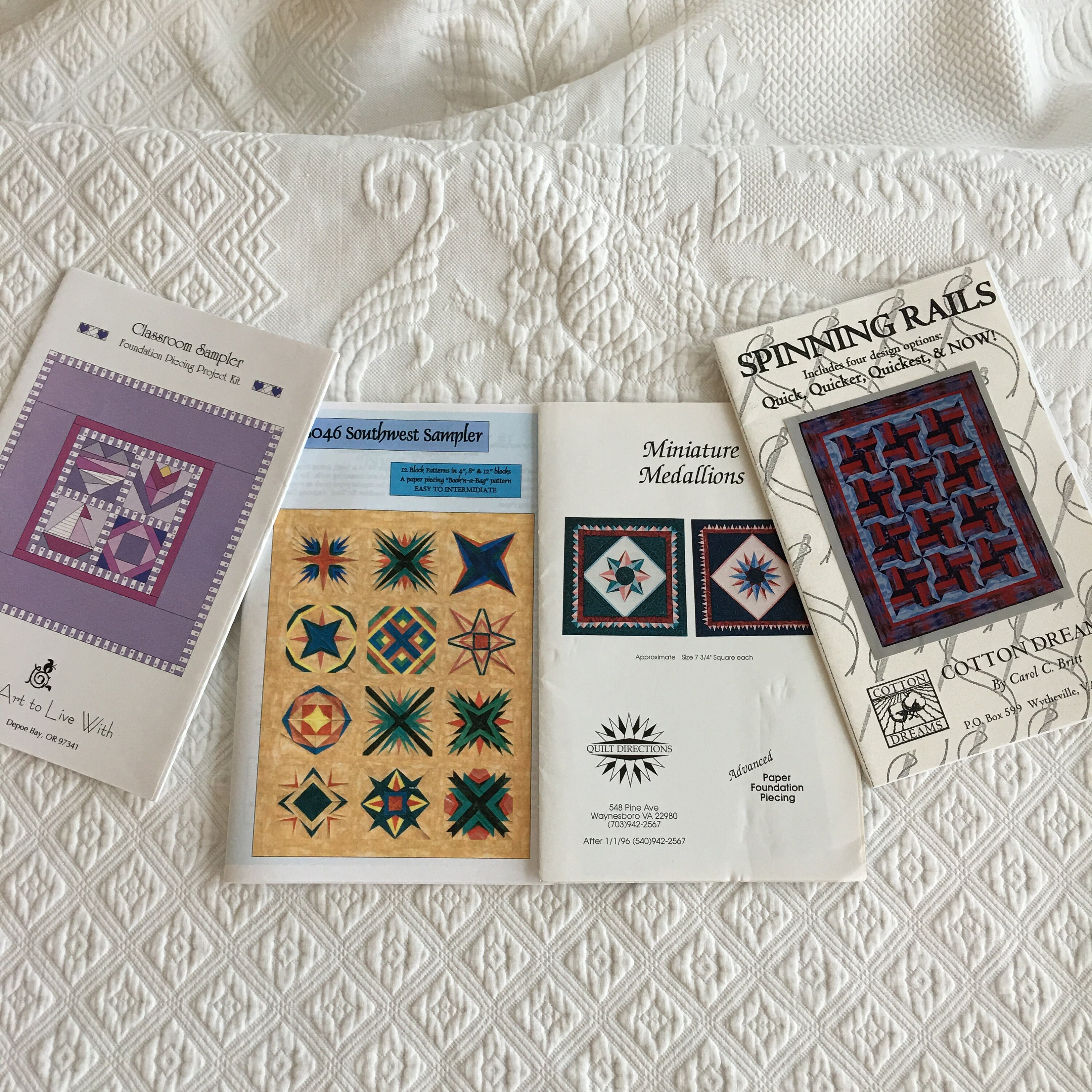 Millennium Quilt or Patches and Rails by or Precious Gems Choose From 4 Quilt Pattern Designs or Earth to Heaven by Duck Soup.