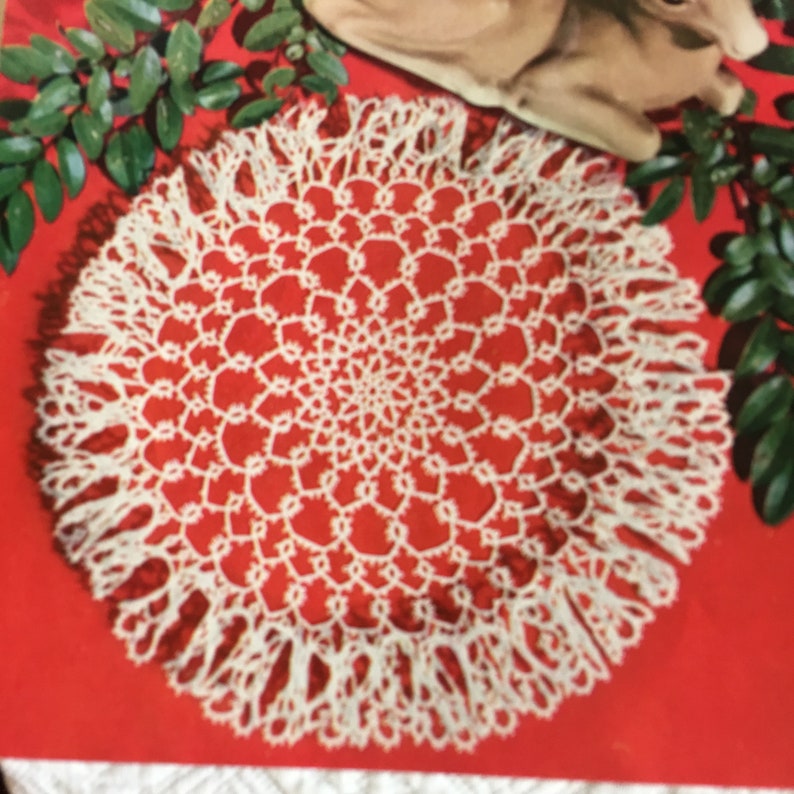 Vintage 1952 Ruffled Doilies, Star Doily Book No. 95. the American ...