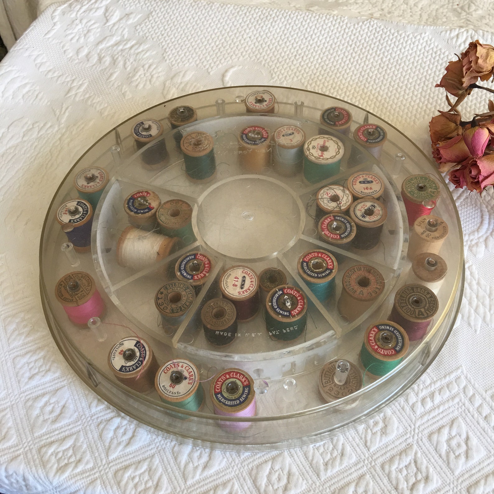 Vintage Thread Box With Thread Guides. Store 55 or More Small Etsy