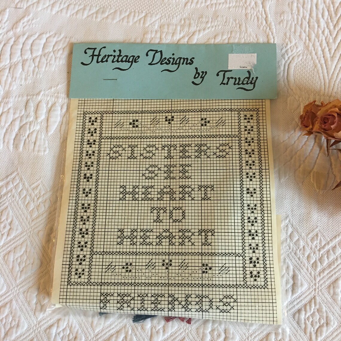 Counted Cross Stitch Heritage Designs by Trudy. 5 Square Etsy