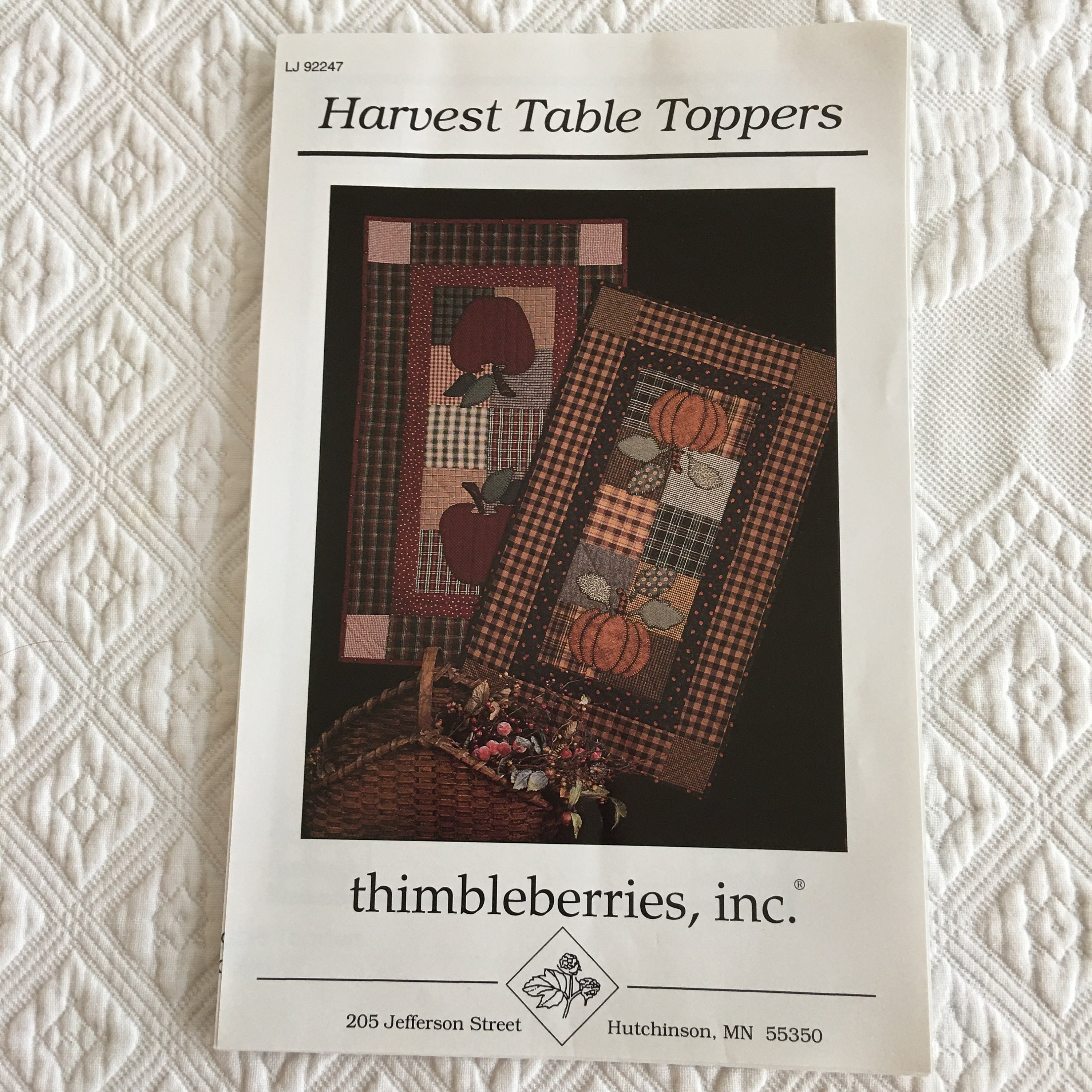 Table Toppers, Runners and Placemats. Choose Your Pattern. Harvest Table Toppers by