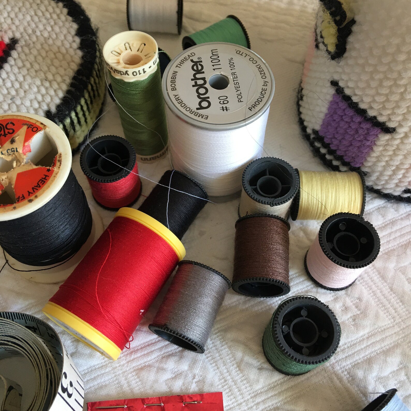 Vintage Thread Box. Needlepoint on Plastic Canvas Making up a Etsy UK