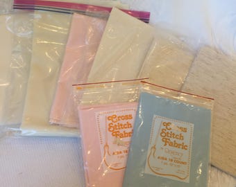 Choose Color of Aida Cloth for Counted Cross Stitch Projects. 18 Count Aida Cloth. 18" X 18" or 18" X 30" Aida in White to Oatmeal.