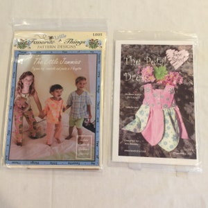 Children's Clothing Pattern PJs or a Petal Dress. Choose One Pattern. Favorite Little Things, Little Jammies or Sew Baby! The Petal Dress.