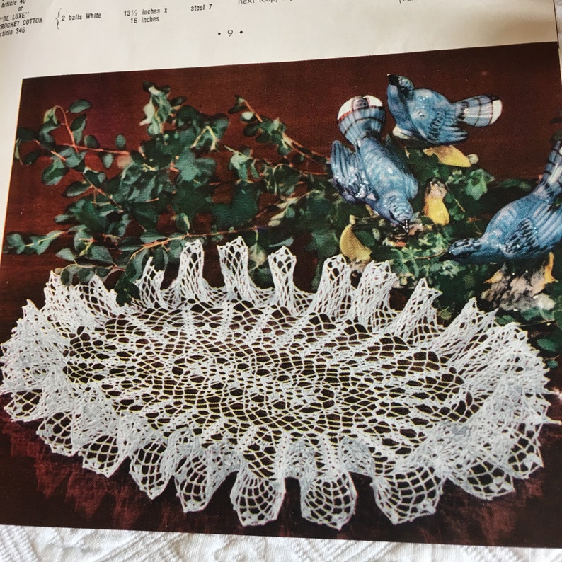 Vintage 1952 Ruffled Doilies Star Doily Book No. 95. the | Etsy