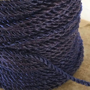 Vintage Navy Blue Two Twisted Strands Cording. 2mm Cord. Sold in 5 Yard Lots. Use for Many Purposes.